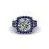 Diamond Pave Split Shank Engagement Ring - Averie No. 63