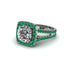 Diamond Pave Split Shank Engagement Ring - Averie No. 18 image 3