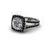 Diamond Pave Split Shank Engagement Ring - Averie No. 33 image 3