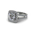 Diamond Pave Split Shank Engagement Ring - Averie No. 3
