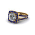 Diamond Pave Split Shank Engagement Ring - Averie No. 61