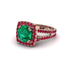 Emerald Pave Split Shank Engagement Ring - Averie No. 50 image 3