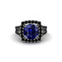 Sapphire Pave Split Shank Engagement Ring - Averie No. 45 image 2