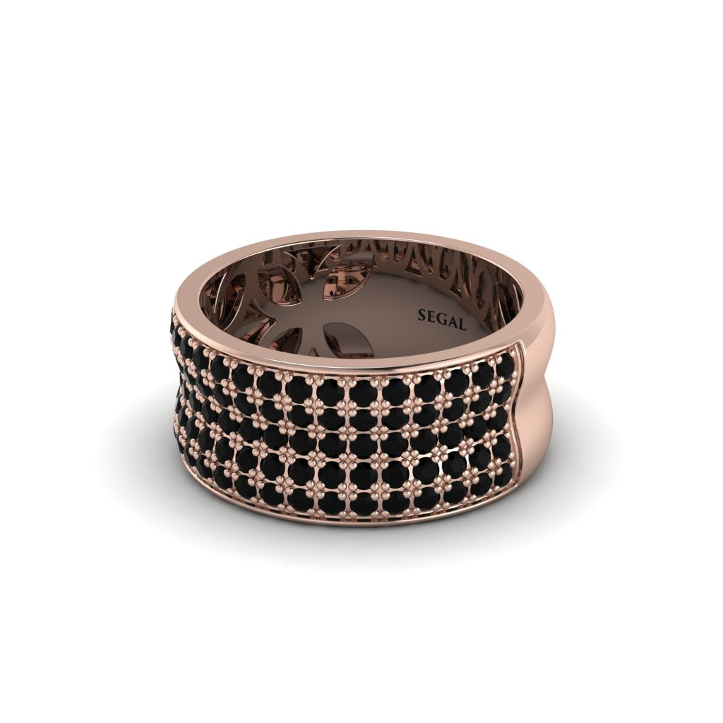 Black Diamond Pave Eternity Wedding Band - Mckinley No. 8
