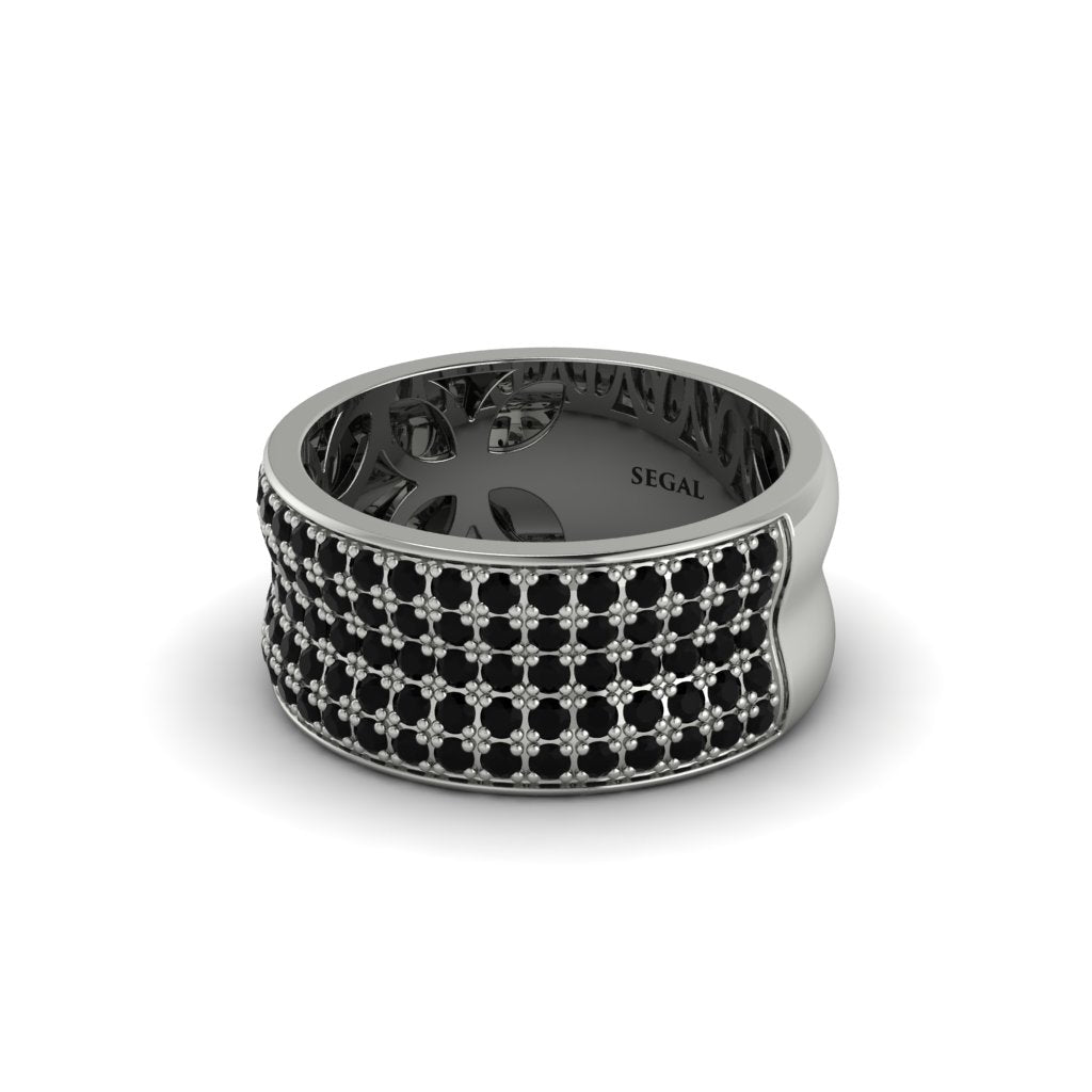 Black Diamond Pave Eternity Wedding Band - Mckinley No. 9