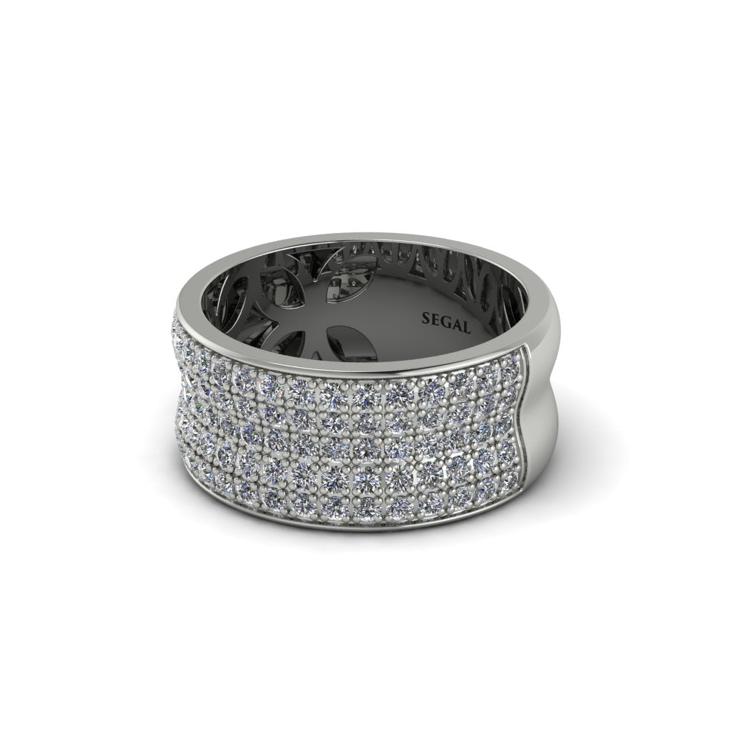 Diamond Pave Eternity Wedding Band - Mckinley No. 3