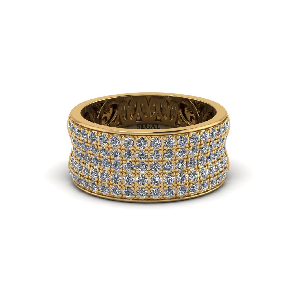 Diamond Pave Eternity Wedding Band - Mckinley No. 1