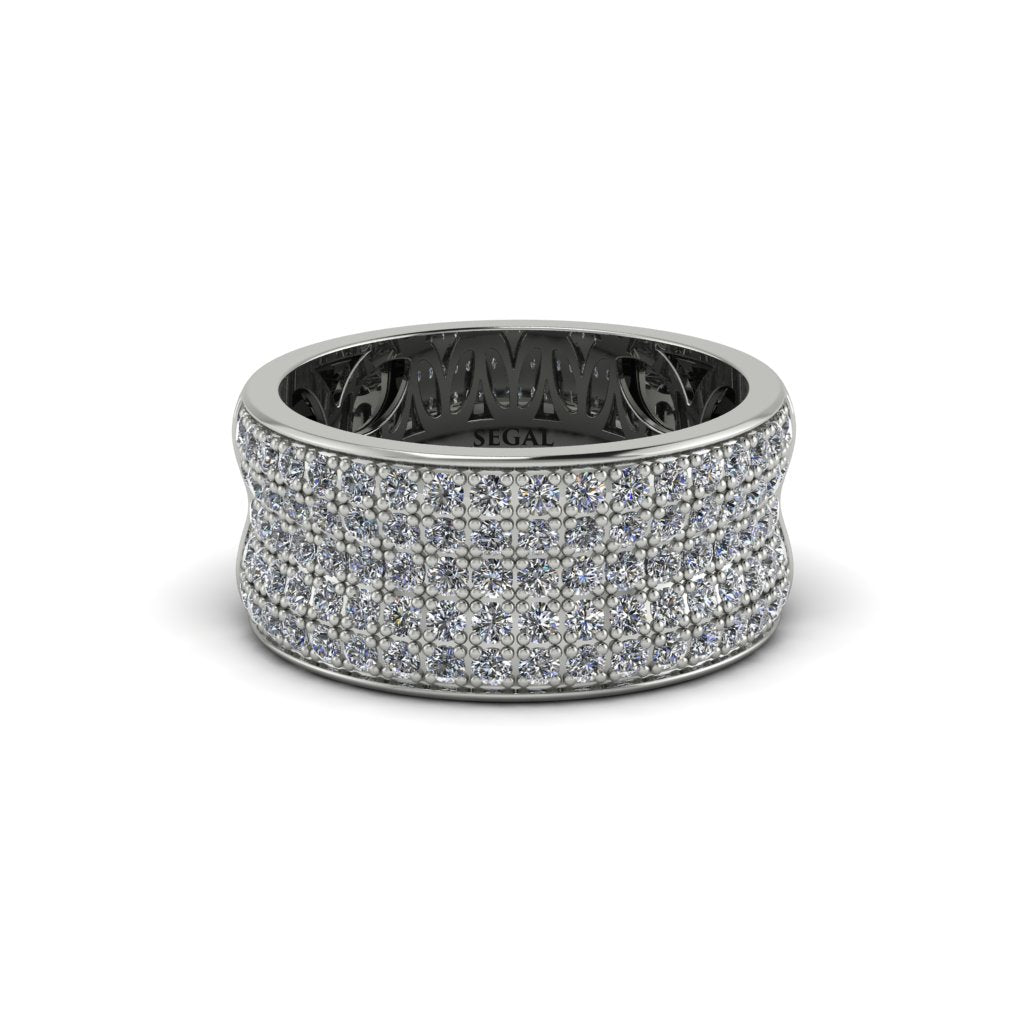 Diamond Pave Eternity Wedding Band - Mckinley No. 3