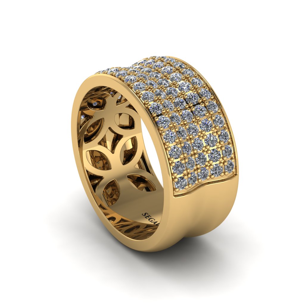 Diamond Pave Eternity Wedding Band - Mckinley No. 1