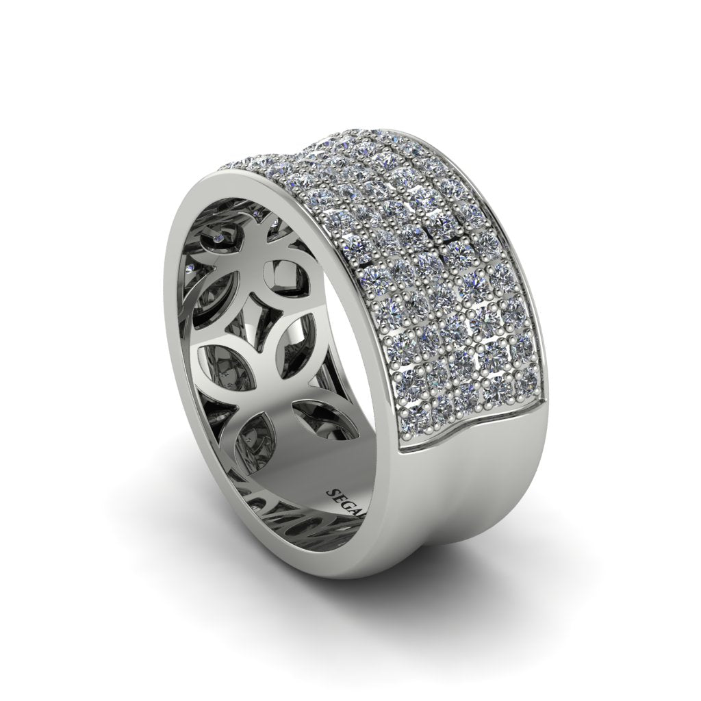 Diamond Pave Eternity Wedding Band - Mckinley No. 3