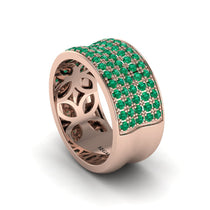 Emerald Pave Eternity Wedding Band - Mckinley No. 5 image 1