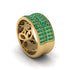 Emerald Pave Eternity Wedding Band - Mckinley No. 4