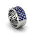 Sapphire Pave Eternity Wedding Band - Mckinley No. 15