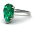 Pear Cut Emerald Solitaire Engagement Ring - Elle No. 6 image 1