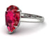 Pear Cut Ruby Solitaire Engagement Ring - Elle No. 12