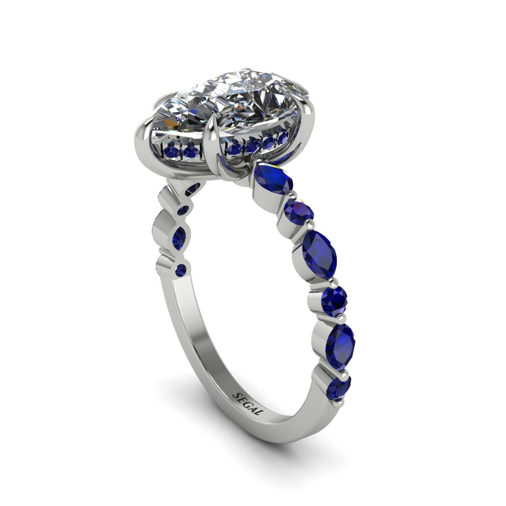 Pear-Cut Diamond Halo Engagement Ring - Nylah No. 63