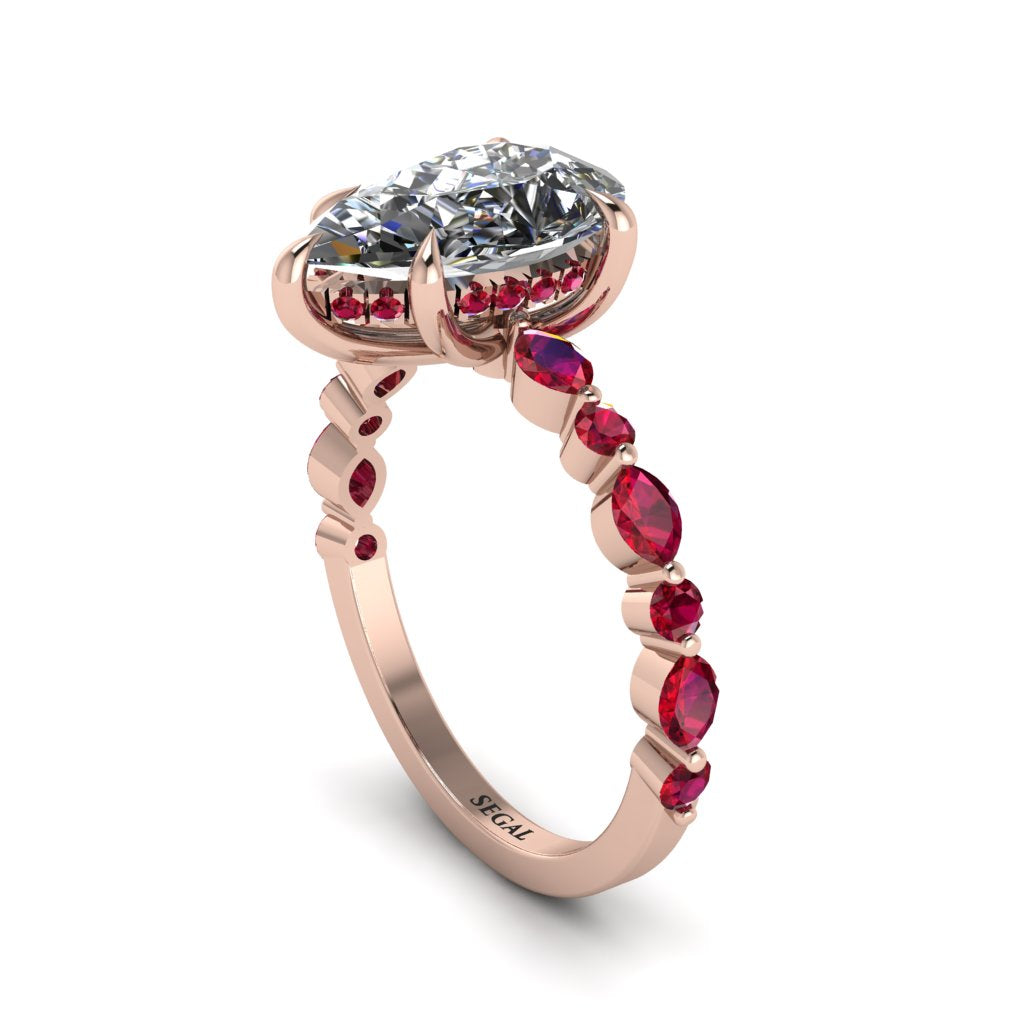 Pear-Cut Diamond Halo Engagement Ring - Nylah No. 47