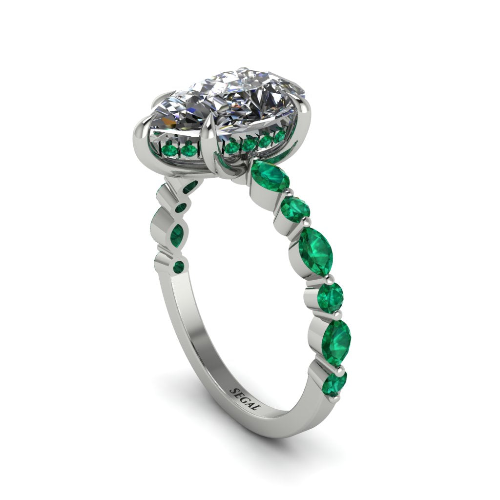 Pear-Cut Diamond Halo Engagement Ring - Nylah No. 18