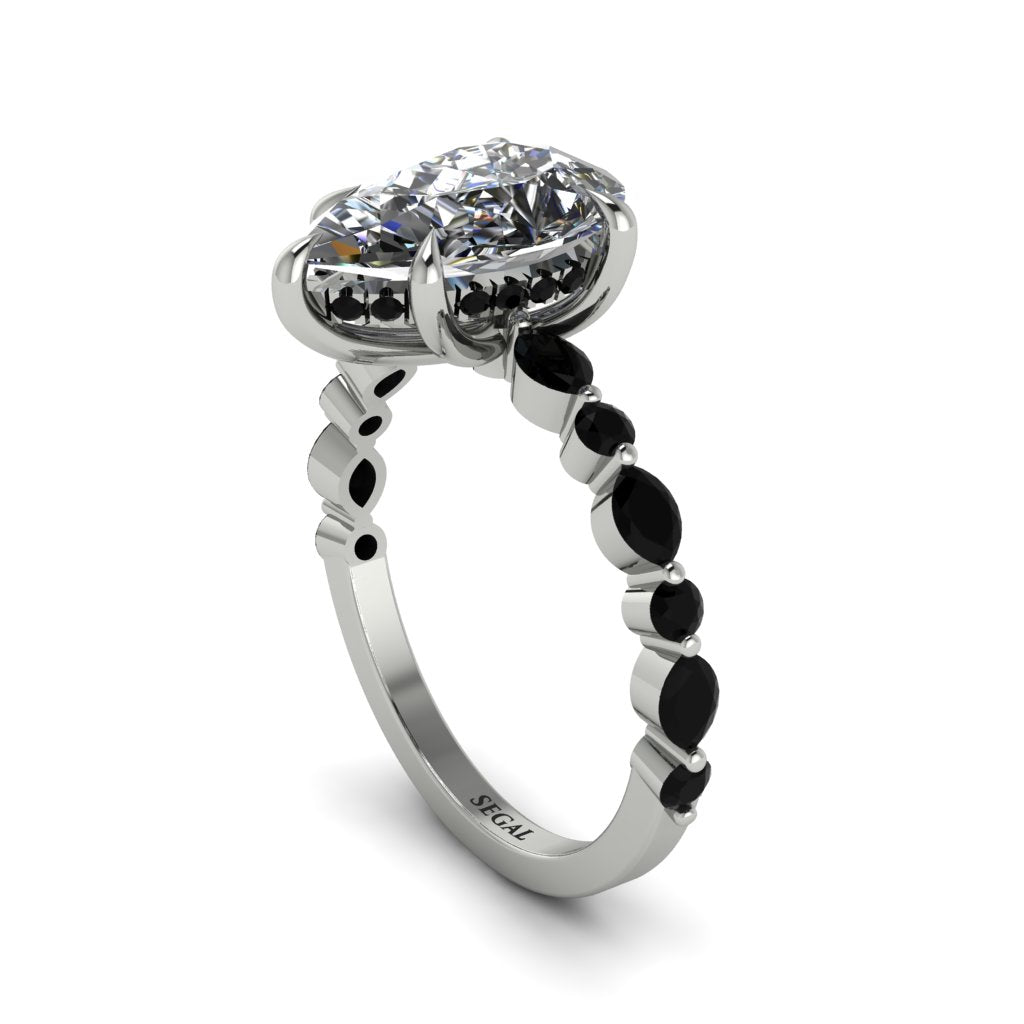 Pear-Cut Diamond Halo Engagement Ring - Nylah No. 33