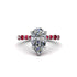 Pear-Cut Diamond Halo Engagement Ring - Nylah No. 48 image 3