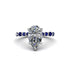 Pear-Cut Diamond Halo Engagement Ring - Nylah No. 63