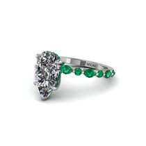 Pear-Cut Diamond Halo Engagement Ring - Nylah No. 18 image 1