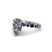 Pear-Cut Diamond Halo Engagement Ring - Nylah No. 63 image 1