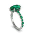 Pear-Cut Emerald Halo Engagement Ring - Nylah No. 21