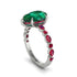 Pear-Cut Emerald Halo Engagement Ring - Nylah No. 51