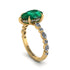 Pear-Cut Emerald Halo Engagement Ring - Nylah No. 4