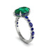 Pear-Cut Emerald Halo Engagement Ring - Nylah No. 66 image 2