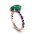 Pear-Cut Emerald Halo Engagement Ring - Nylah No. 65