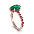 Pear-Cut Emerald Halo Engagement Ring - Nylah No. 50