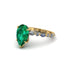 Pear-Cut Emerald Halo Engagement Ring - Nylah No. 4