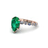 Pear-Cut Emerald Halo Engagement Ring - Nylah No. 5