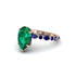 Pear-Cut Emerald Halo Engagement Ring - Nylah No. 65