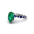 Pear-Cut Emerald Halo Engagement Ring - Nylah No. 66