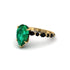 Pear-Cut Emerald Halo Engagement Ring - Nylah No. 34