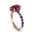 Pear-Cut Ruby Halo Engagement Ring - Nylah No. 71 image 2