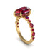 Pear-Cut Ruby Halo Engagement Ring - Nylah No. 55