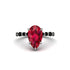Pear-Cut Ruby Halo Engagement Ring - Nylah No. 42 image 3