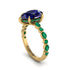 Pear-Cut Sapphire Halo Engagement Ring - Nylah No. 28 image 2