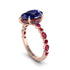Pear-Cut Sapphire Halo Engagement Ring - Nylah No. 59 image 2