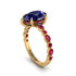 Pear-Cut Sapphire Halo Engagement Ring - Nylah No. 58 image 2