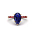 Pear-Cut Sapphire Halo Engagement Ring - Nylah No. 58 image 3