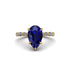 Pear-Cut Sapphire Halo Engagement Ring - Nylah No. 13 image 3