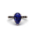 Pear-Cut Sapphire Halo Engagement Ring - Nylah No. 44