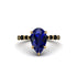 Pear-Cut Sapphire Halo Engagement Ring - Nylah No. 43