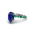 Pear-Cut Sapphire Halo Engagement Ring - Nylah No. 30