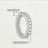 Emerald Cut Diamond Gold Eternity Wedding Band - Phoenix No. 3